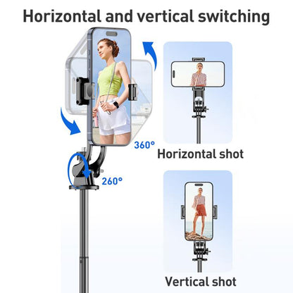 Lenovo Thinkplus H1V Premium Aluminum Alloy Bluetooth Selfie Stick, 1.3m(Black) - Selfie Sticks by Lenovo | Online Shopping UK | buy2fix