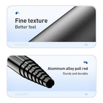 Lenovo Thinkplus H1V Premium Aluminum Alloy Bluetooth Selfie Stick, 1.3m(Black) - Selfie Sticks by Lenovo | Online Shopping UK | buy2fix