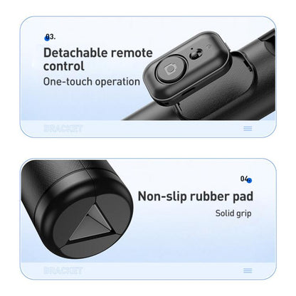 Lenovo Thinkplus H1V Premium Aluminum Alloy Bluetooth Selfie Stick, 1.3m(Black) - Selfie Sticks by Lenovo | Online Shopping UK | buy2fix