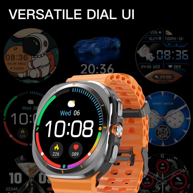 X7 1.51 inch IPS Screen Bluetooth Smart Watch Supports Healthy Monitoring(Orange) - Smart Watches by buy2fix | Online Shopping UK | buy2fix