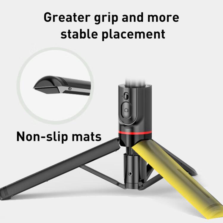 Lenovo Thinkplus H11B Flagship Stainless Steel Bluetooth Selfie Stick, 1.1m(Black) - Selfie Sticks by Lenovo | Online Shopping UK | buy2fix