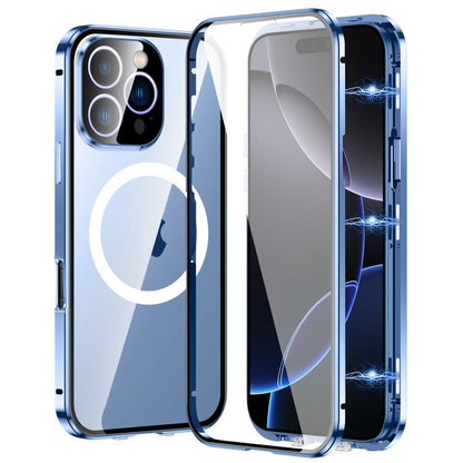 For iPhone 16 Pro Max 360 Full Body Magnetic Frosted MagSafe Phone Case(Sierra Blue) - iPhone 16 Pro Max Cases by buy2fix | Online Shopping UK | buy2fix