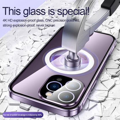 For iPhone 15 Pro 360 Full Body Magnetic Frosted MagSafe Phone Case(Sierra Blue) - iPhone 15 Pro Cases by buy2fix | Online Shopping UK | buy2fix