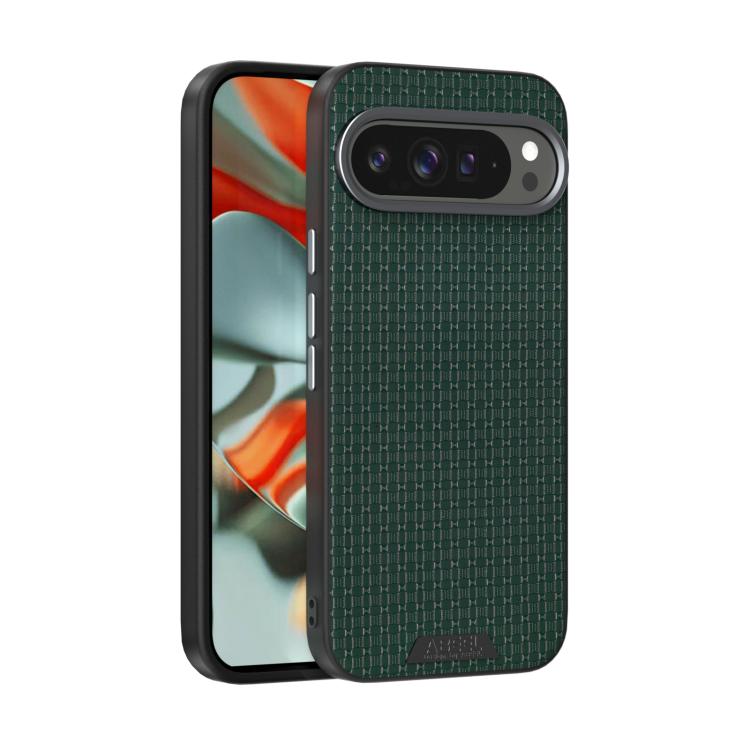 For Google Pixel 10 Pro XL ABEEL Ruyi Pattern 6D Micro Relief MagSafe Leather Phone Case(Green) - Google Cases by buy2fix | Online Shopping UK | buy2fix