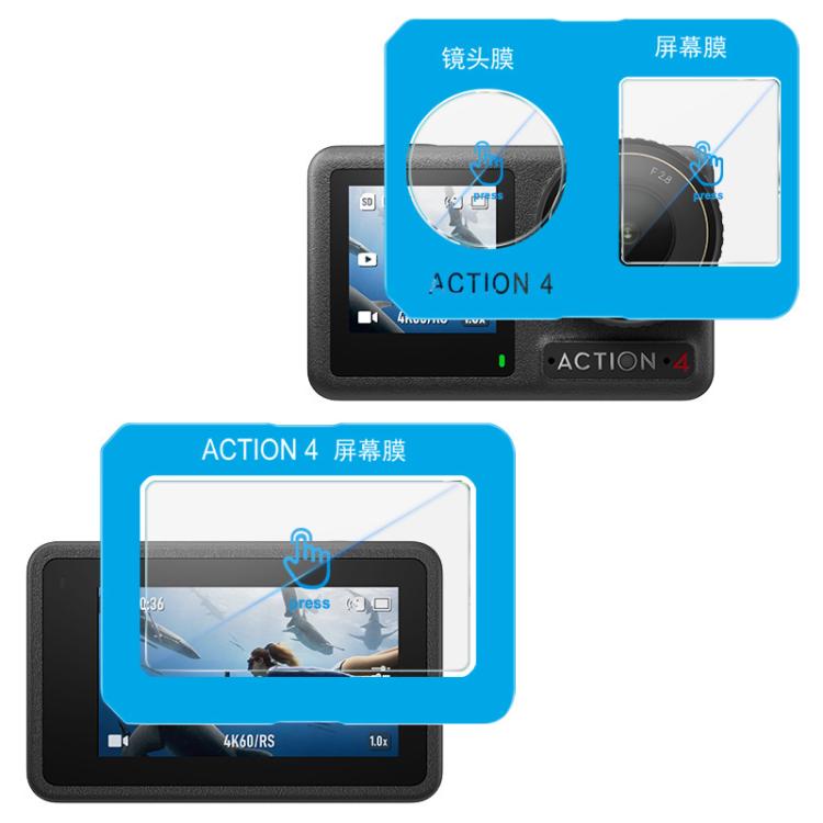 For DJI Osmo Action 4 imak Tempered Glass Film with Camera Lens Film, Self-positioning Version - Protective Film & Stickers by imak | Online Shopping UK | buy2fix