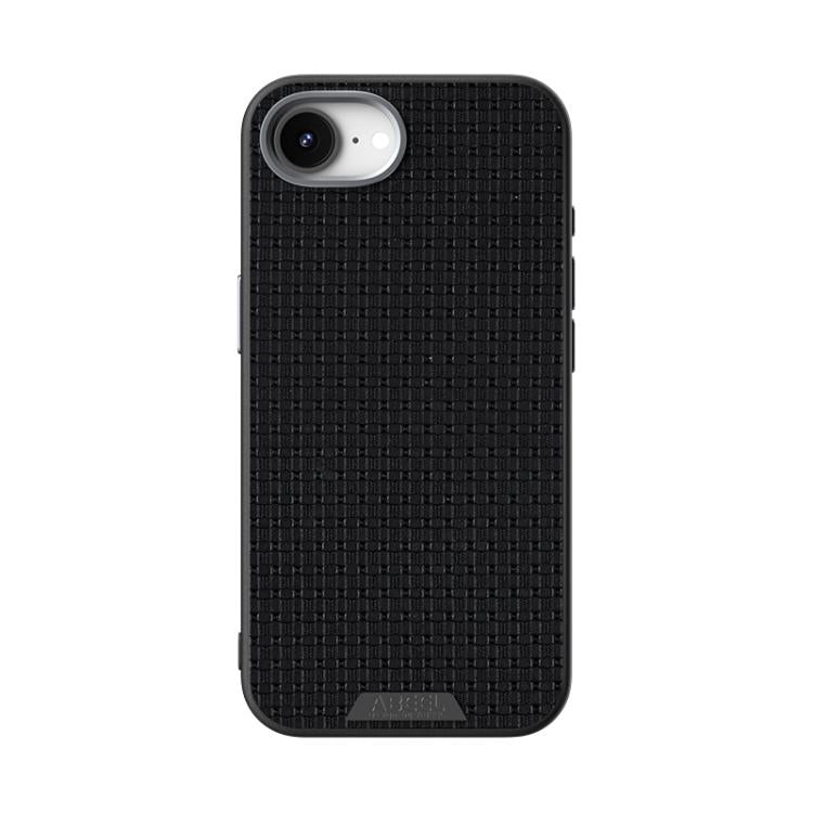 For iPhone 16e ABEEL Ruyi Pattern 6D Micro Relief MagSafe Leather Phone Case(Black) - iPhone 16e Cases by buy2fix | Online Shopping UK | buy2fix