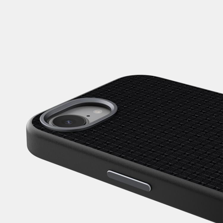 For iPhone 16e ABEEL Ruyi Pattern 6D Micro Relief MagSafe Leather Phone Case(Black) - iPhone 16e Cases by buy2fix | Online Shopping UK | buy2fix