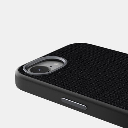 For iPhone 16e ABEEL Ruyi Pattern 6D Micro Relief MagSafe Leather Phone Case(Black) - iPhone 16e Cases by buy2fix | Online Shopping UK | buy2fix
