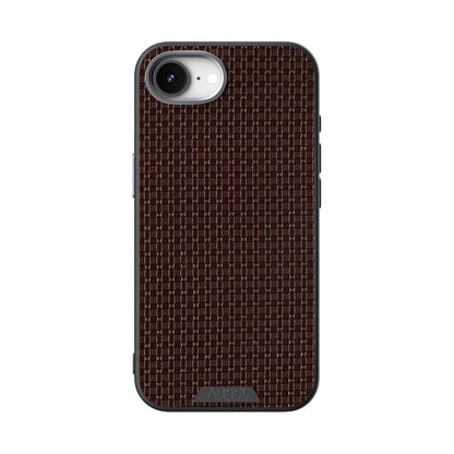 For iPhone 16e ABEEL Ruyi Pattern 6D Micro Relief MagSafe Leather Phone Case(Brown) - iPhone 16e Cases by buy2fix | Online Shopping UK | buy2fix