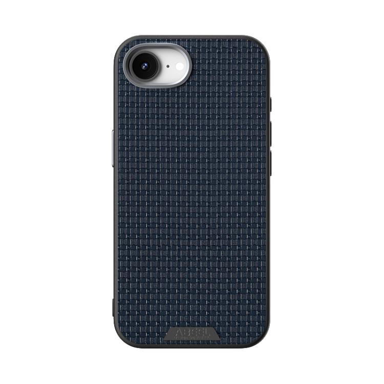 For iPhone 16e ABEEL Ruyi Pattern 6D Micro Relief MagSafe Leather Phone Case(Blue) - iPhone 16e Cases by buy2fix | Online Shopping UK | buy2fix