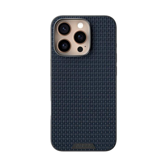 For iPhone 16 Pro Max ABEEL Ruyi Pattern 6D Micro Relief MagSafe Leather Phone Case(Blue) - iPhone 16 Pro Max Cases by buy2fix | Online Shopping UK | buy2fix
