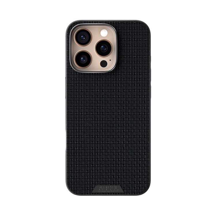 For iPhone 16 Pro ABEEL Ruyi Pattern 6D Micro Relief MagSafe Leather Phone Case(Black) - iPhone 16 Pro Cases by buy2fix | Online Shopping UK | buy2fix