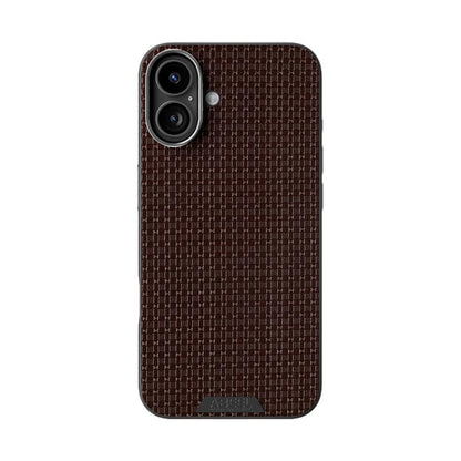 For iPhone 16 Plus ABEEL Ruyi Pattern 6D Micro Relief MagSafe Leather Phone Case(Brown) - iPhone 16 Plus Cases by buy2fix | Online Shopping UK | buy2fix