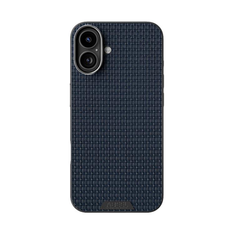 For iPhone 16 Plus ABEEL Ruyi Pattern 6D Micro Relief MagSafe Leather Phone Case(Blue) - iPhone 16 Plus Cases by buy2fix | Online Shopping UK | buy2fix