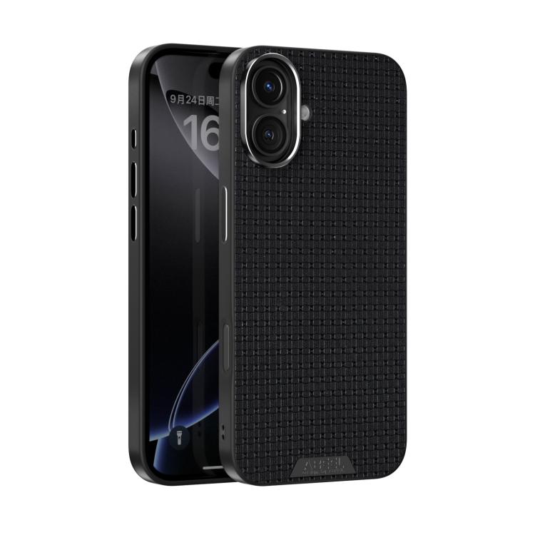 For iPhone 16 ABEEL Ruyi Pattern 6D Micro Relief MagSafe Leather Phone Case(Black) - iPhone 16 Cases by buy2fix | Online Shopping UK | buy2fix