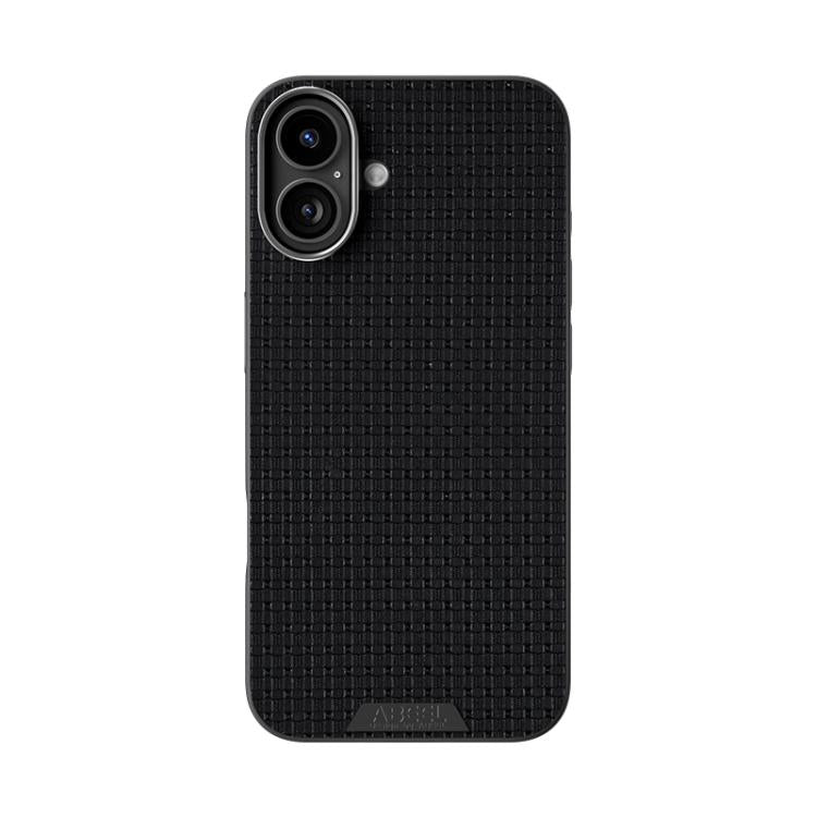 For iPhone 16 ABEEL Ruyi Pattern 6D Micro Relief MagSafe Leather Phone Case(Black) - iPhone 16 Cases by buy2fix | Online Shopping UK | buy2fix