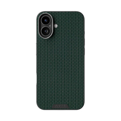 For iPhone 16 ABEEL Ruyi Pattern 6D Micro Relief MagSafe Leather Phone Case(Green) - iPhone 16 Cases by buy2fix | Online Shopping UK | buy2fix