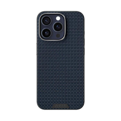 For iPhone 15 Pro ABEEL Ruyi Pattern 6D Micro Relief MagSafe Leather Phone Case(Blue) - iPhone 15 Pro Cases by buy2fix | Online Shopping UK | buy2fix