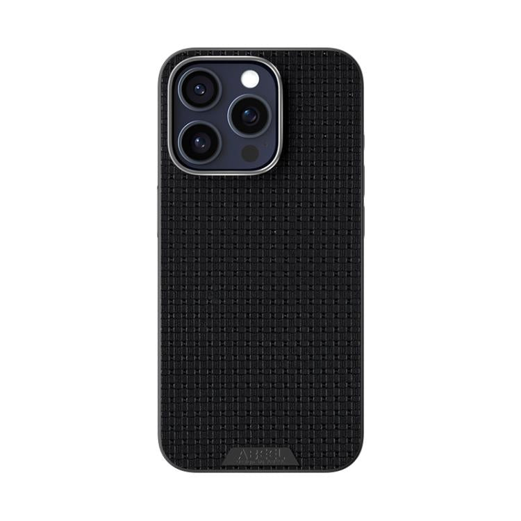 For iPhone 14 Pro ABEEL Ruyi Pattern 6D Micro Relief MagSafe Leather Phone Case(Black) - iPhone 14 Pro Cases by buy2fix | Online Shopping UK | buy2fix