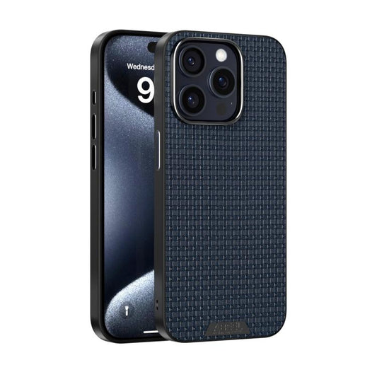 For iPhone 13 Pro ABEEL Ruyi Pattern 6D Micro Relief MagSafe Leather Phone Case(Blue) - iPhone 13 Pro Cases by buy2fix | Online Shopping UK | buy2fix