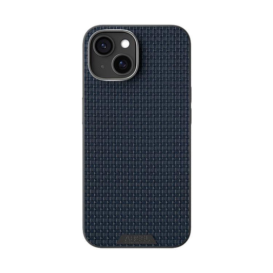 For iPhone 13 ABEEL Ruyi Pattern 6D Micro Relief MagSafe Leather Phone Case(Blue) - iPhone 13 Cases by buy2fix | Online Shopping UK | buy2fix