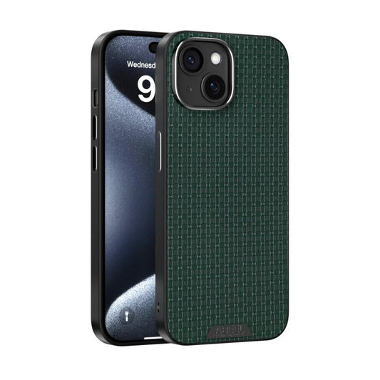 For iPhone 13 ABEEL Ruyi Pattern 6D Micro Relief MagSafe Leather Phone Case(Green) - iPhone 13 Cases by buy2fix | Online Shopping UK | buy2fix