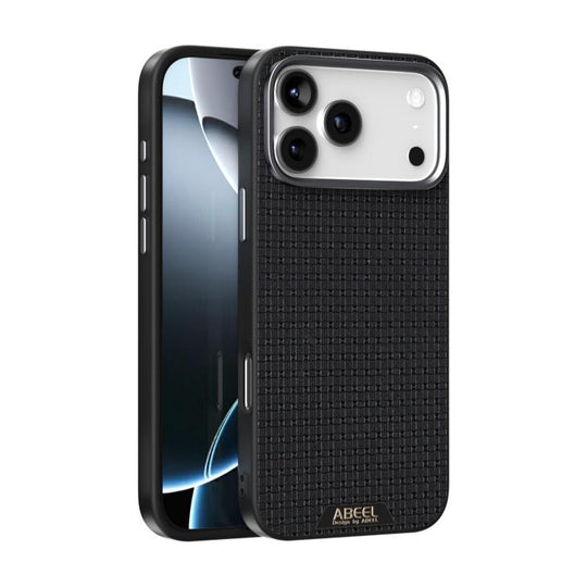 For iPhone 18 Pro Max / 17 Pro Max ABEEL Ruyi Pattern 6D Micro Relief MagSafe Leather Phone Case(Black)