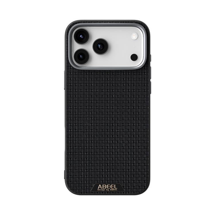 For iPhone 17 Pro Max ABEEL Ruyi Pattern 6D Micro Relief MagSafe Leather Phone Case(Black) - iPhone 17 Pro Max Cases by buy2fix | Online Shopping UK | buy2fix