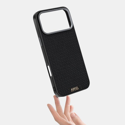 For iPhone 17 Pro Max ABEEL Ruyi Pattern 6D Micro Relief MagSafe Leather Phone Case(Black) - iPhone 17 Pro Max Cases by buy2fix | Online Shopping UK | buy2fix