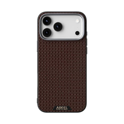 For iPhone 17 Pro Max ABEEL Ruyi Pattern 6D Micro Relief MagSafe Leather Phone Case(Brown) - iPhone 17 Pro Max Cases by buy2fix | Online Shopping UK | buy2fix