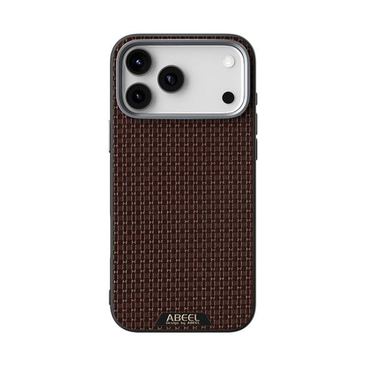 For iPhone 17 Pro Max ABEEL Ruyi Pattern 6D Micro Relief MagSafe Leather Phone Case(Brown) - iPhone 17 Pro Max Cases by buy2fix | Online Shopping UK | buy2fix