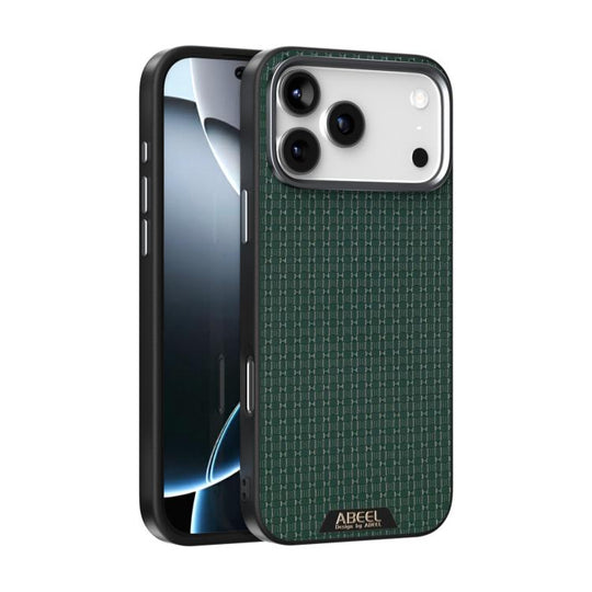 For iPhone 18 Pro Max / 17 Pro Max ABEEL Ruyi Pattern 6D Micro Relief MagSafe Leather Phone Case(Green)