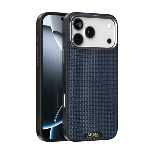 For iPhone 18 Pro / 17 Pro ABEEL Ruyi Pattern 6D Micro Relief MagSafe Leather Phone Case(Blue)
