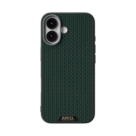 For iPhone 17 ABEEL Ruyi Pattern 6D Micro Relief MagSafe Leather Phone Case(Green) - iPhone 17 Cases by buy2fix | Online Shopping UK | buy2fix