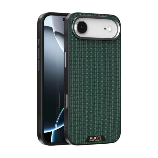 For iPhone Air ABEEL Ruyi Pattern 6D Micro Relief MagSafe Leather Phone Case(Green)