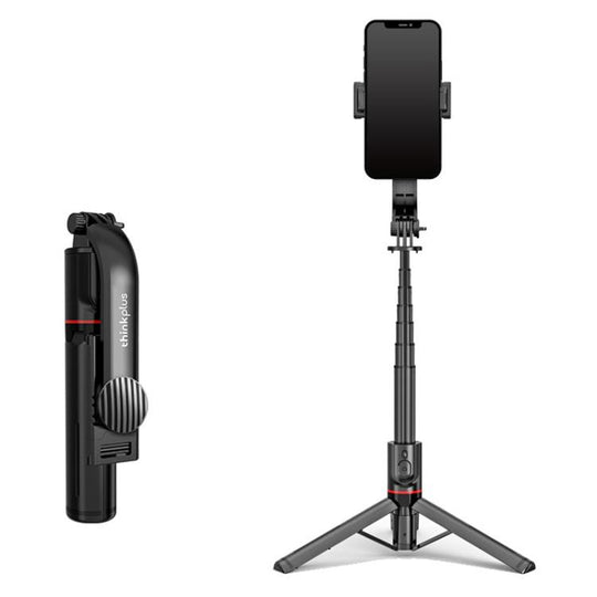Lenovo Thinkplus Premium Aluminum Alloy Bluetooth Selfie Stick, 1.1m(Black)