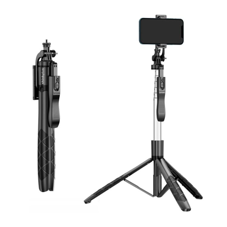 Lenovo Thinkplus H18B Flagship Stainless Steel Bluetooth Selfie Stick, 1.8m(Black) - Selfie Sticks by Lenovo | Online Shopping UK | buy2fix