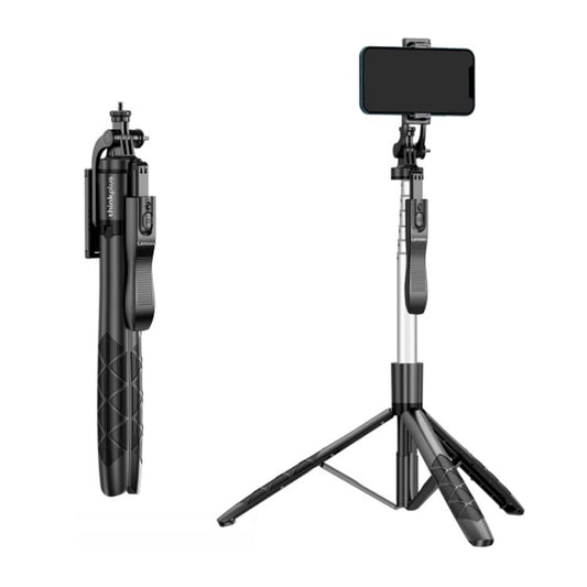 Lenovo Thinkplus H18B Flagship Stainless Steel Bluetooth Selfie Stick, 1.8m(Black) - Selfie Sticks by Lenovo | Online Shopping UK | buy2fix