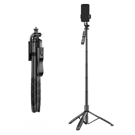 Lenovo Thinkplus H18L Premium Aluminum Alloy Bluetooth Selfie Stick, 1.8m(Black)