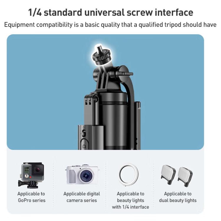 Lenovo Thinkplus H18L Premium Aluminum Alloy Bluetooth Selfie Stick, 1.8m(Black) - Selfie Sticks by Lenovo | Online Shopping UK | buy2fix