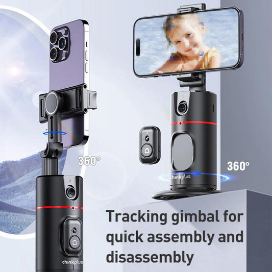 Lenovo Thinkplus H1A 360 Degree Face Recognition Smart AI Tracking Gimbal(Black) - Tripod Heads by Lenovo | Online Shopping UK | buy2fix