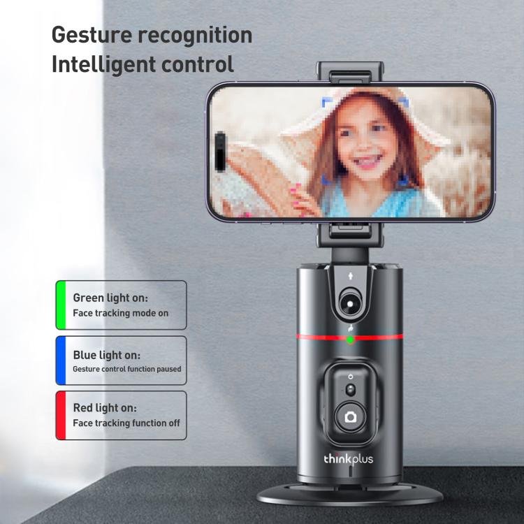 Lenovo Thinkplus H1A 360 Degree Face Recognition Smart AI Tracking Gimbal(Black) - Tripod Heads by Lenovo | Online Shopping UK | buy2fix