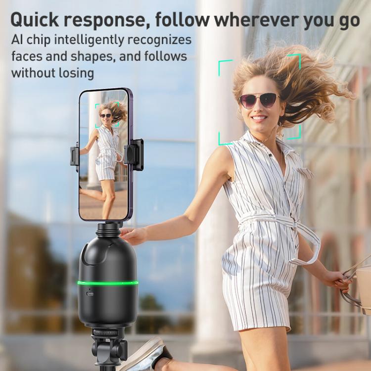 Lenovo Thinkplus H1C 360 Degree Face Recognition Smart AI Tracking Gimbal(Black) - Tripod Heads by Lenovo | Online Shopping UK | buy2fix