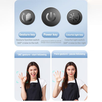 Lenovo Thinkplus H1C 360 Degree Face Recognition Smart AI Tracking Gimbal(Black) - Tripod Heads by Lenovo | Online Shopping UK | buy2fix
