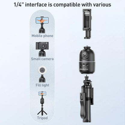 Lenovo Thinkplus H1C 360 Degree Face Recognition Smart AI Tracking Gimbal(Black) - Tripod Heads by Lenovo | Online Shopping UK | buy2fix