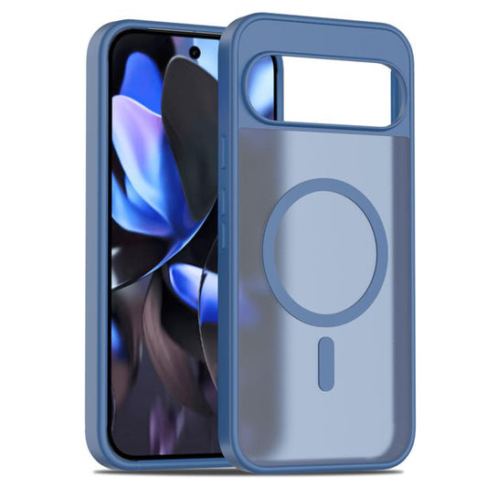 For Google Pixel 10 Pro XL Skin Feel TPU Hybrid PC MagSafe Phone Case(Blue) - Google Cases by buy2fix | Online Shopping UK | buy2fix