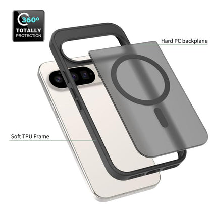 For Google Pixel 10 / 10 Pro Skin Feel TPU Hybrid PC MagSafe Phone Case(Black) - Google Cases by buy2fix | Online Shopping UK | buy2fix