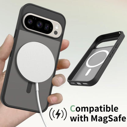 For Google Pixel 10 / 10 Pro Skin Feel TPU Hybrid PC MagSafe Phone Case(Black) - Google Cases by buy2fix | Online Shopping UK | buy2fix