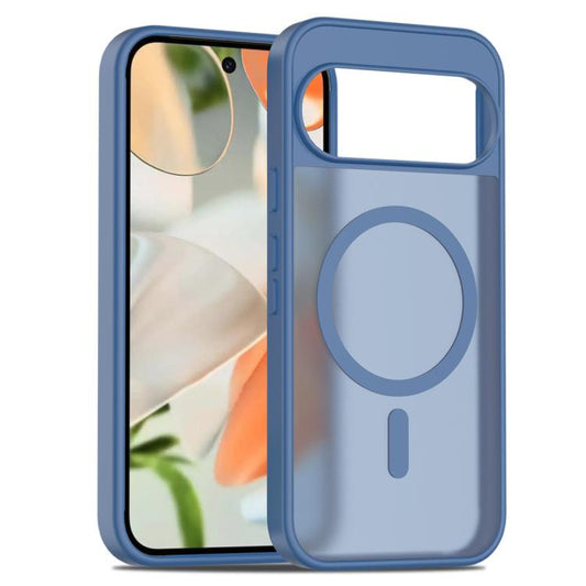 For Google Pixel 10 / 10 Pro Skin Feel TPU Hybrid PC MagSafe Phone Case(Blue) - Google Cases by buy2fix | Online Shopping UK | buy2fix