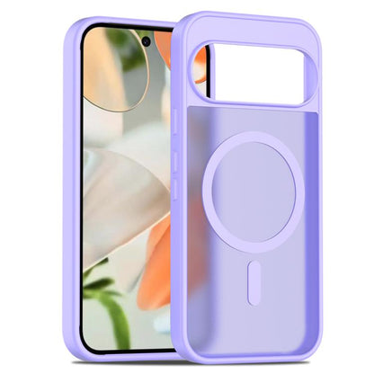 For Google Pixel 10 / 10 Pro Skin Feel TPU Hybrid PC MagSafe Phone Case(Purple) - Google Cases by buy2fix | Online Shopping UK | buy2fix